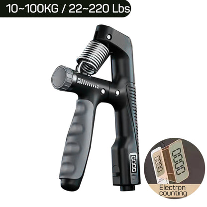 Adjustable Smart Grip Strengthener (10-100KG) for Power Training and Finger Flexibility