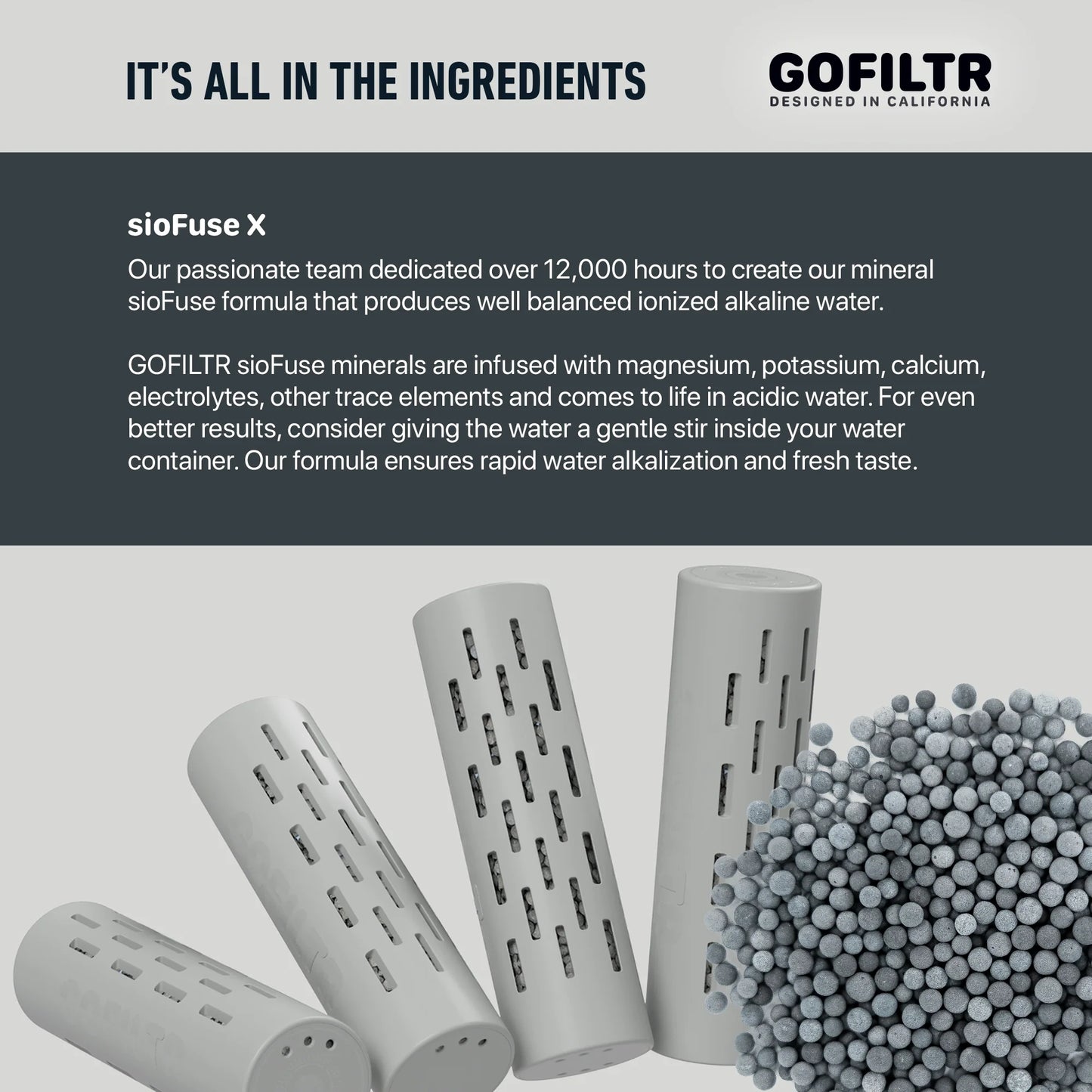 32 Oz Insulated Alkaline Water Bottle - Generates 9.5 pH Alkaline Water