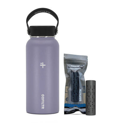 32 Oz Insulated Alkaline Water Bottle - Generates 9.5 pH Alkaline Water