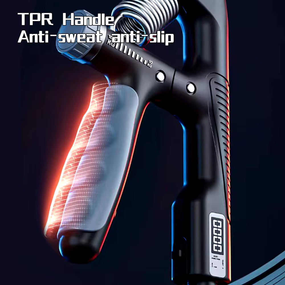 Adjustable Smart Grip Strengthener (10-100KG) for Power Training and Finger Flexibility