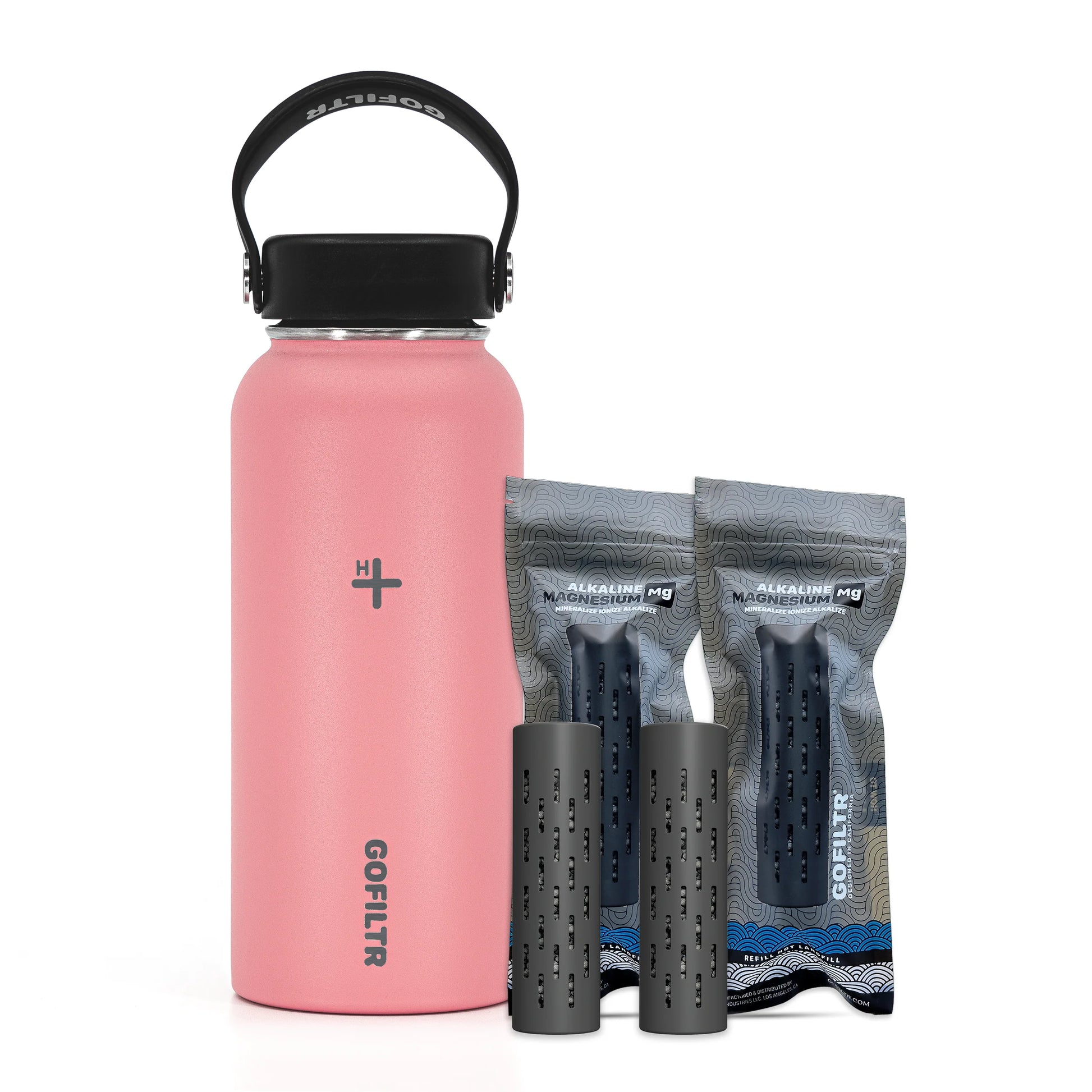 32 Oz Insulated Alkaline Water Bottle - Generates 9.5 pH Alkaline Water