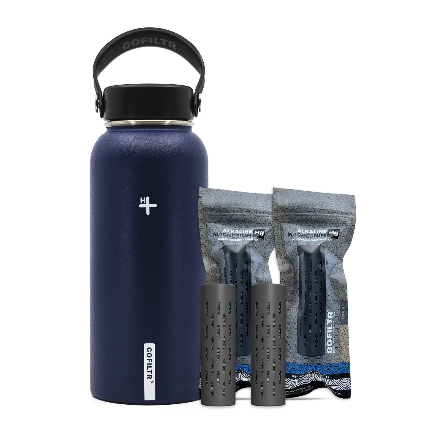 32 Oz Insulated Alkaline Water Bottle - Generates 9.5 pH Alkaline Water