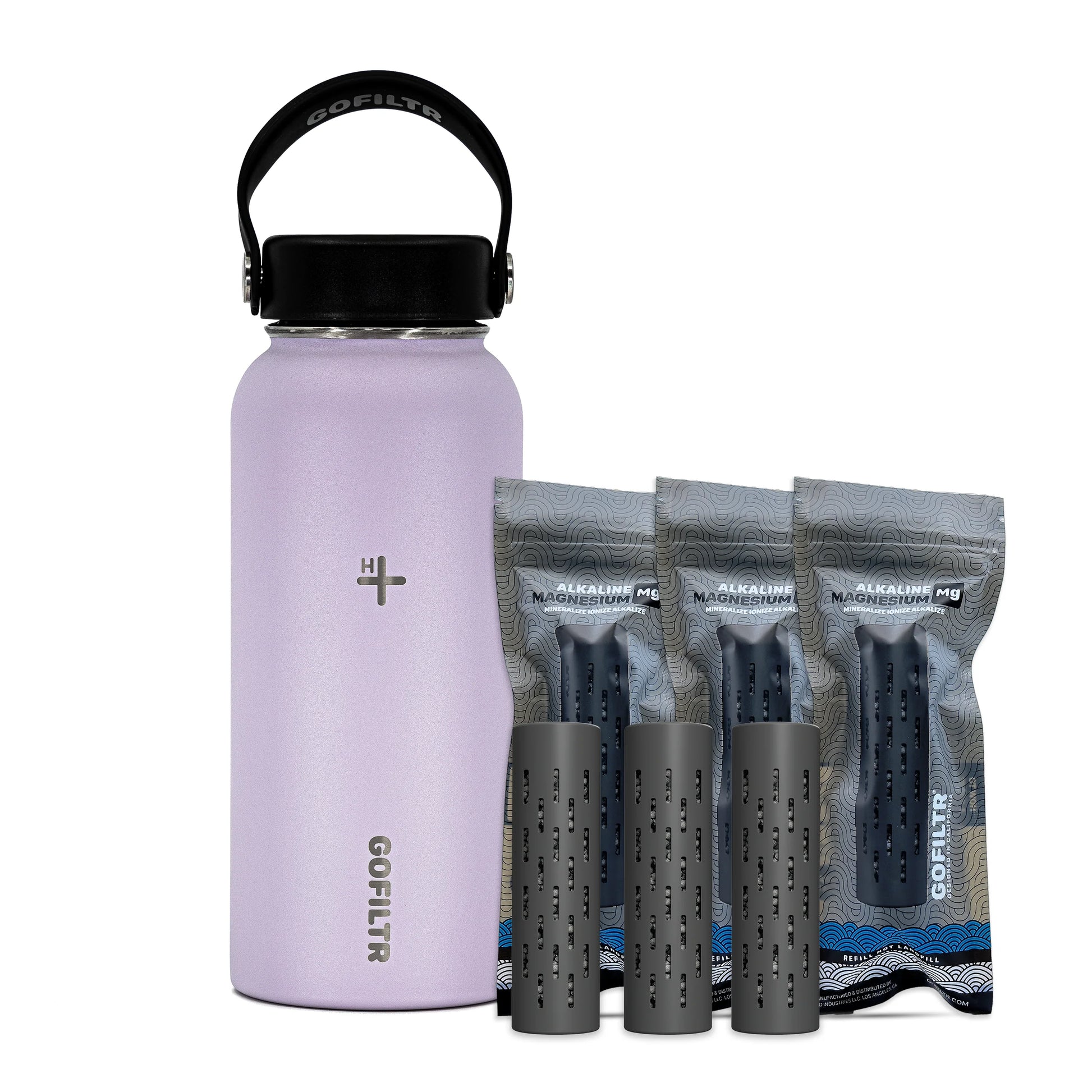 32 Oz Insulated Alkaline Water Bottle - Generates 9.5 pH Alkaline Water