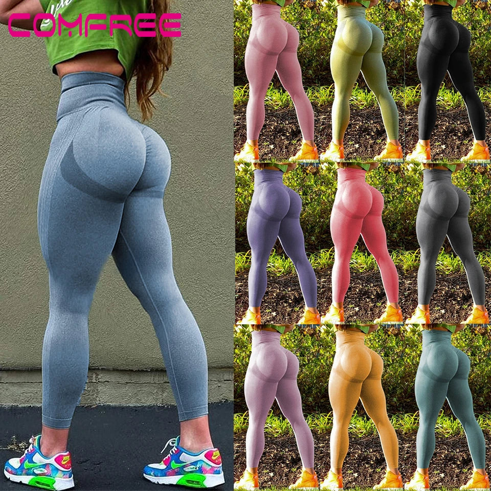 Women's Booty-Lifting Scrunch Yoga Pants - Performance Leggings for Fitness and Gym Wear