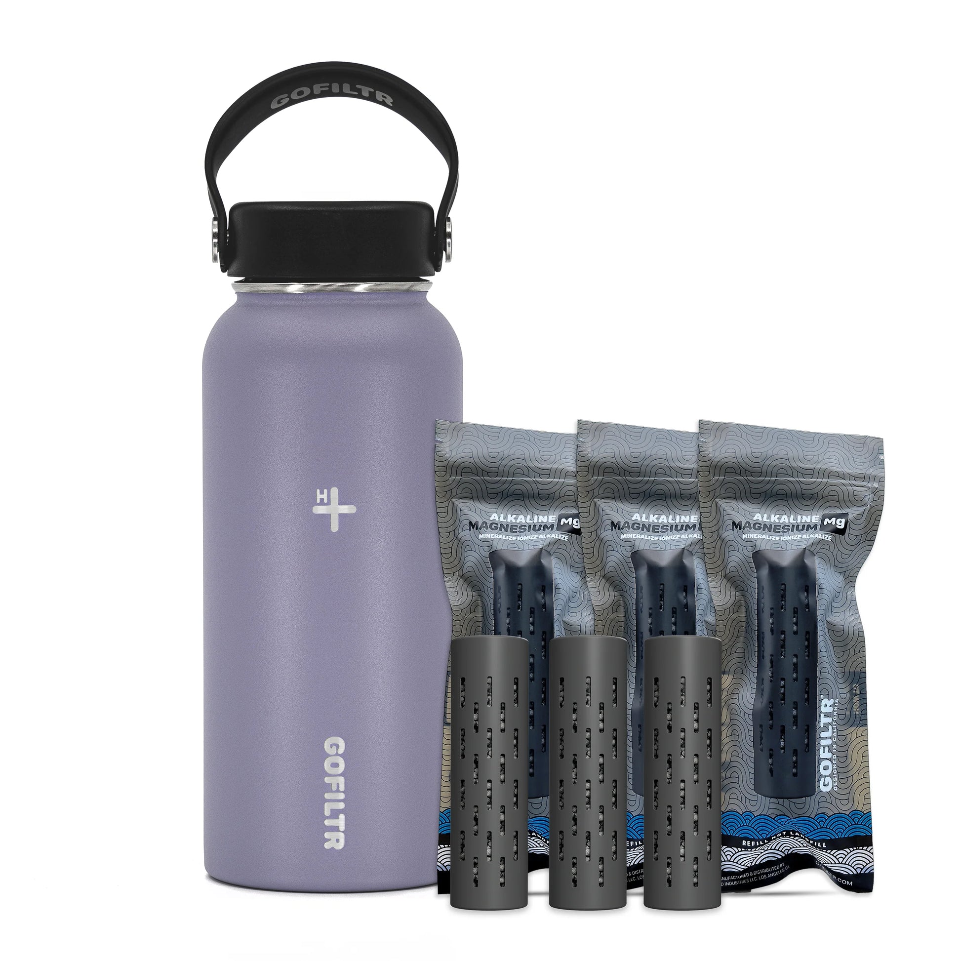 32 Oz Insulated Alkaline Water Bottle - Generates 9.5 pH Alkaline Water