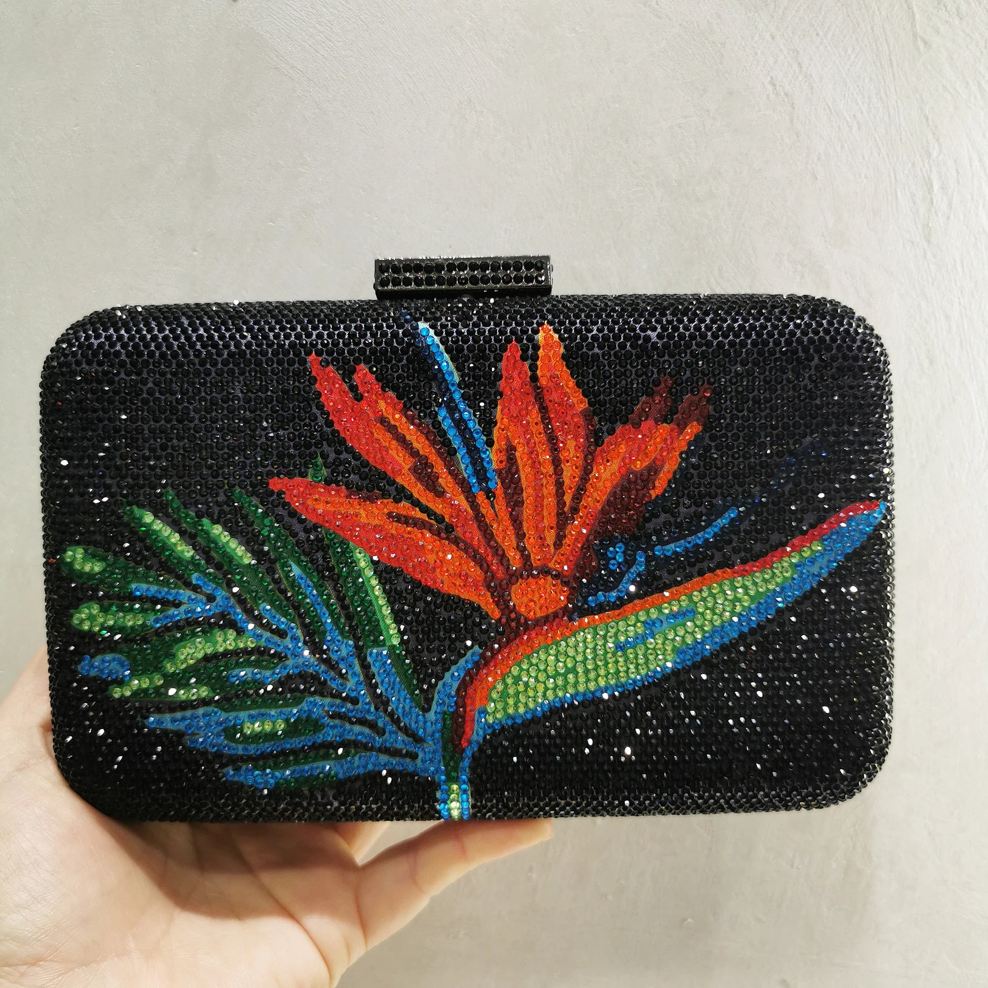 Flower Crystal Evening Bag for Women