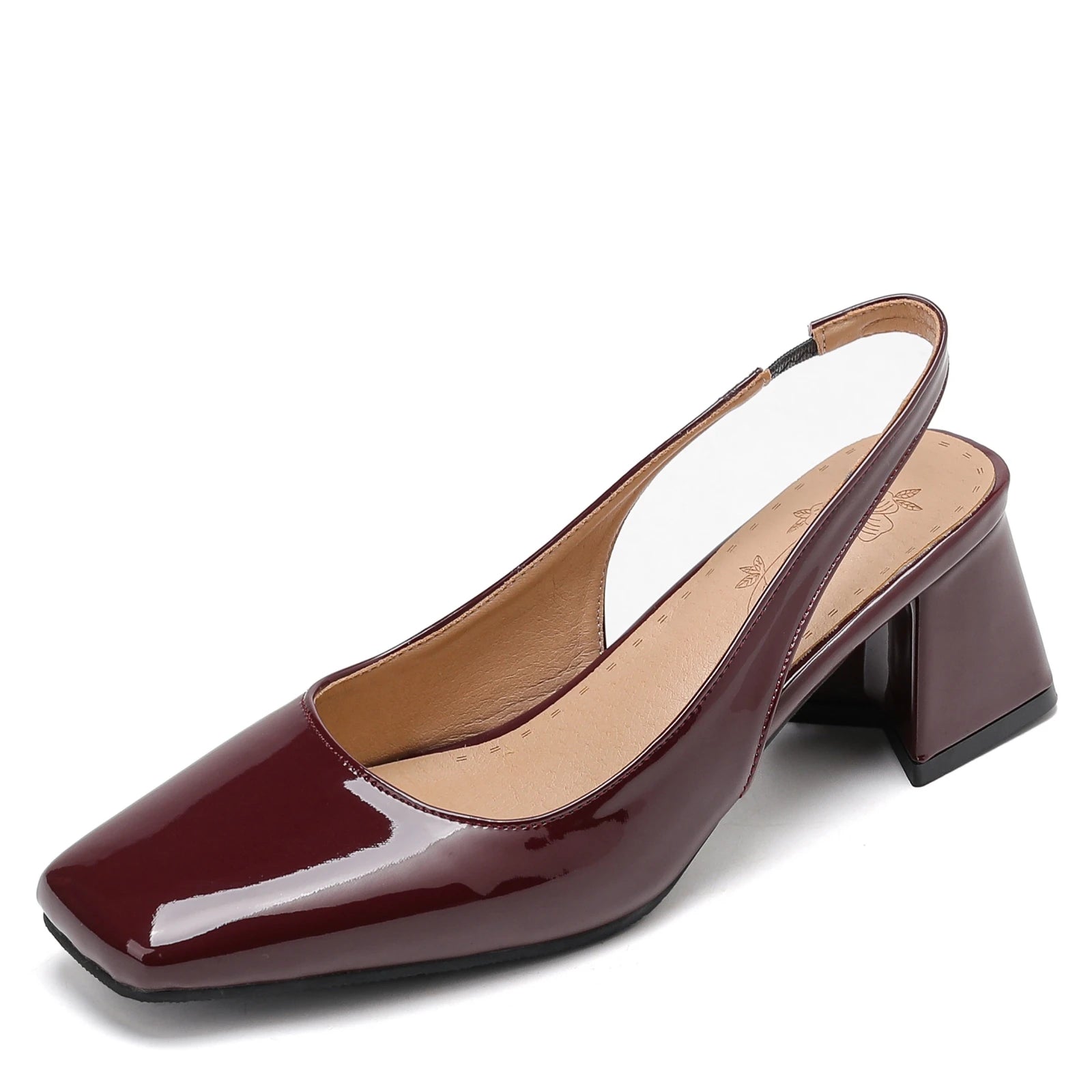 Women's Block Heels Pumps Elegant Summer Sandals Close Toe Slingback Office Wedding Dress Shoes