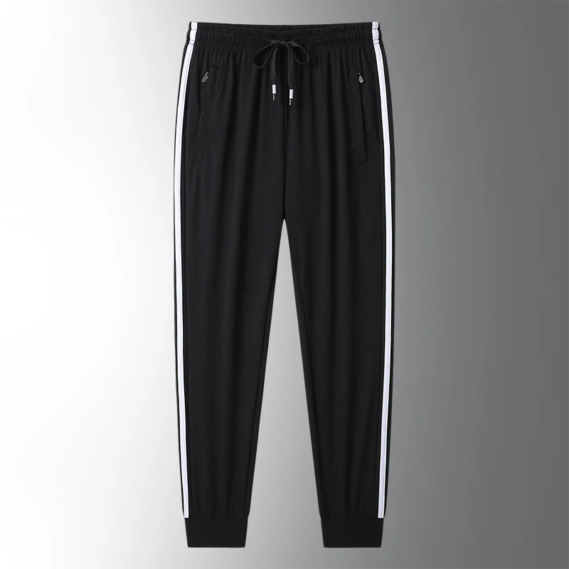 Ice Silk Casual Jogger Trousers