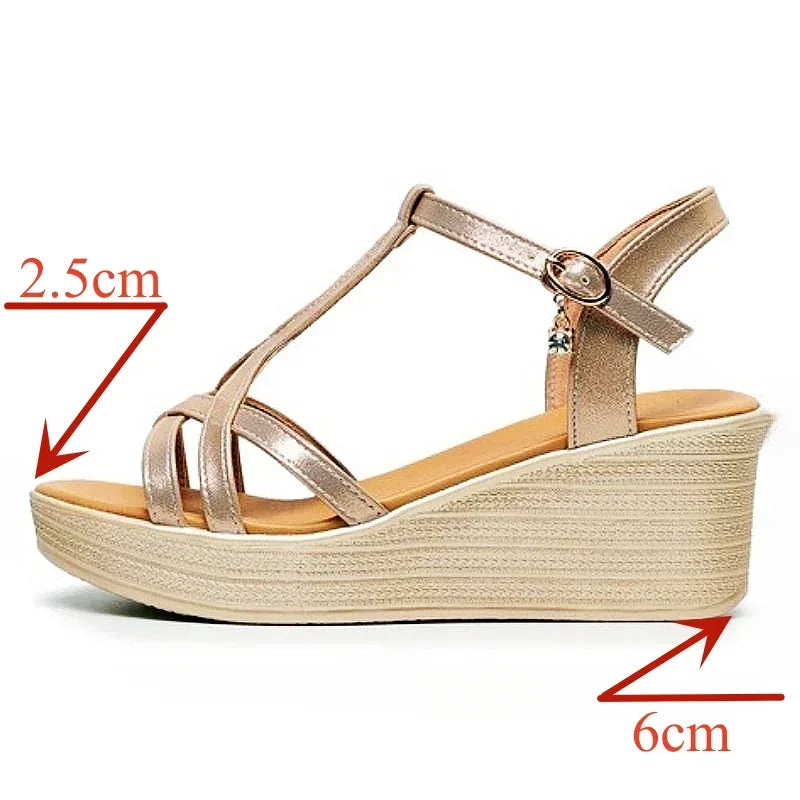 Comfortable Chunky Platform Wedge Sandals for Office Beach Mom Size 32-43