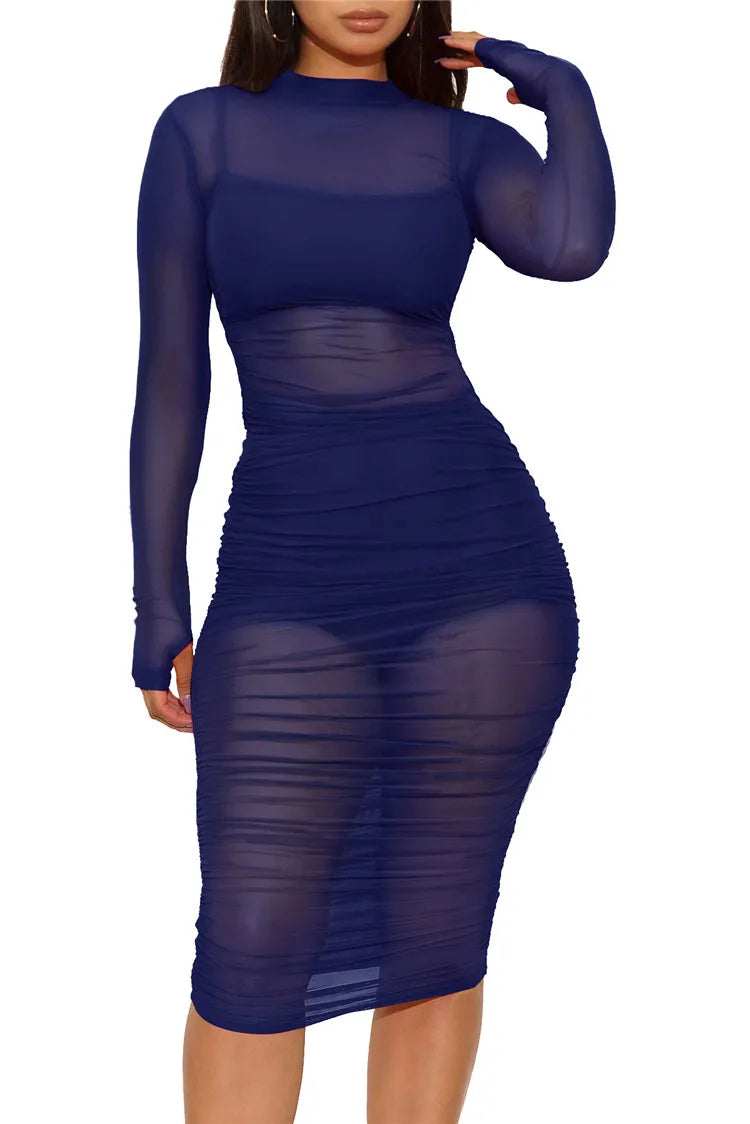 Mesh Bodycon 3-Piece Set