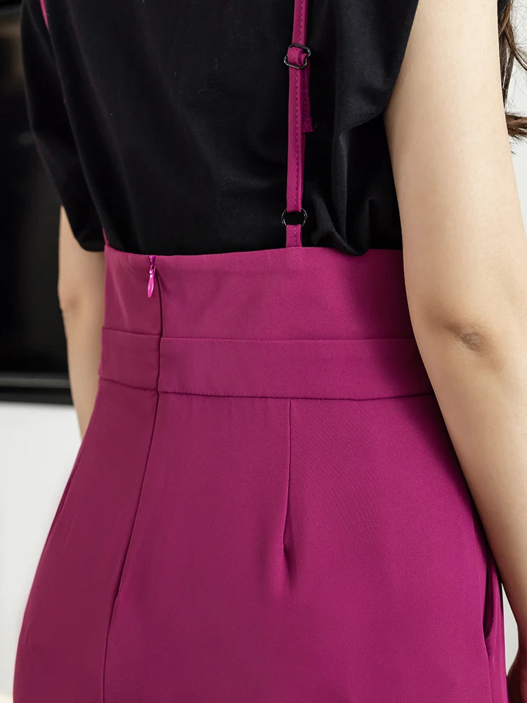 High Waist Straight Leg Jumpsuit