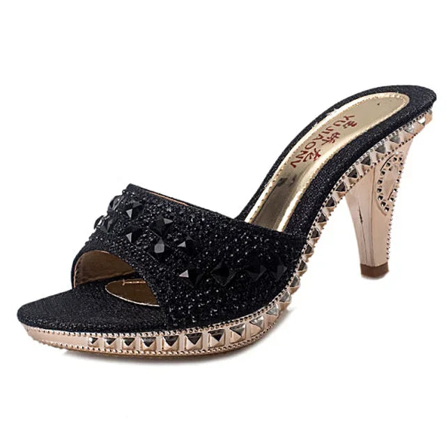 Eilyken Pointed Toe Thin High Heel Ankle Strap Sandals for Women