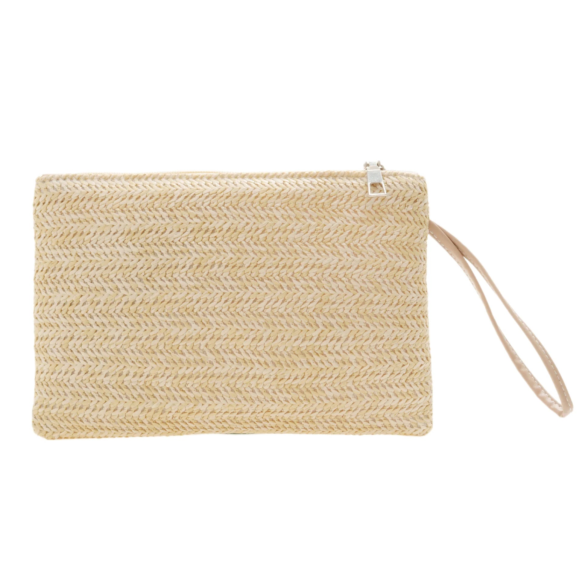 Straw Envelope Clutch Beach Bag for Women