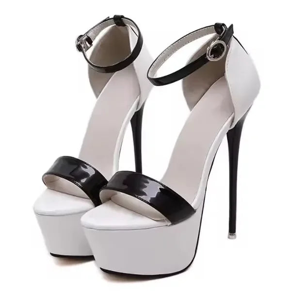 Aneikeh Big Size 41-46 16CM Platform Gladiator High Heel Pumps