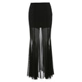Sheer Mesh Fitted Mini Skirt