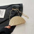 Luxury Golden Evening Bag with Chain Strap for Women