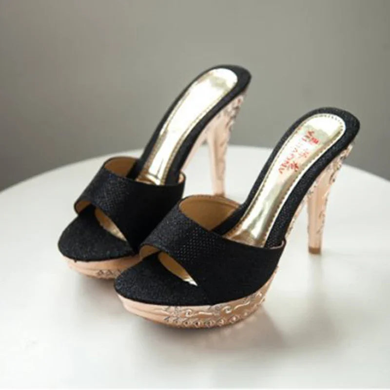 Eilyken Pointed Toe Thin High Heel Ankle Strap Sandals for Women