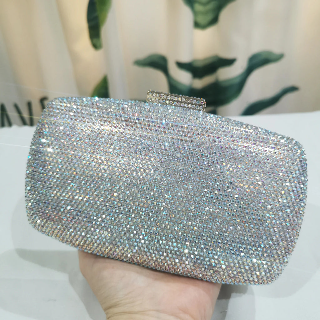 Flower Crystal Evening Bag for Women