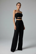 Cut-Out Sleeveless Crop Tank Top