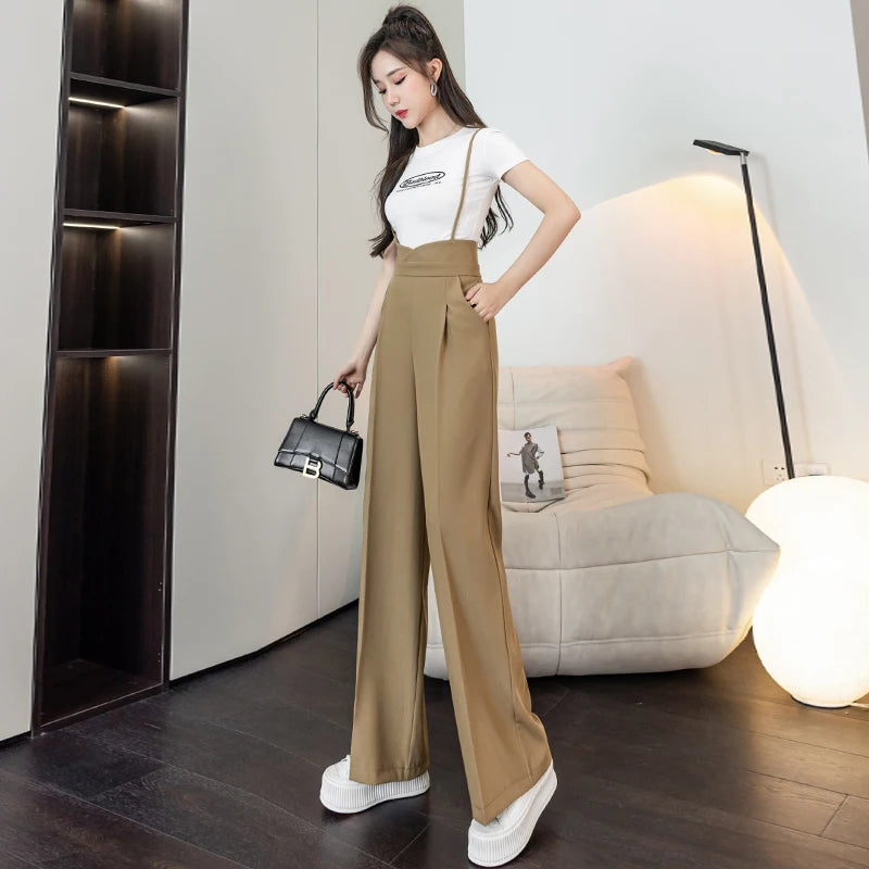 High Waist Straight Leg Jumpsuit