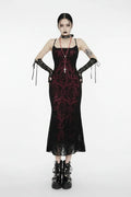 Cross Pattern Spaghetti Strap Party Dress