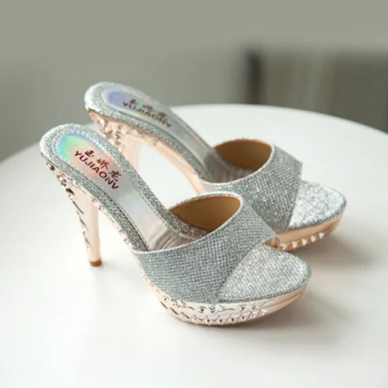 Eilyken Pointed Toe Thin High Heel Ankle Strap Sandals for Women