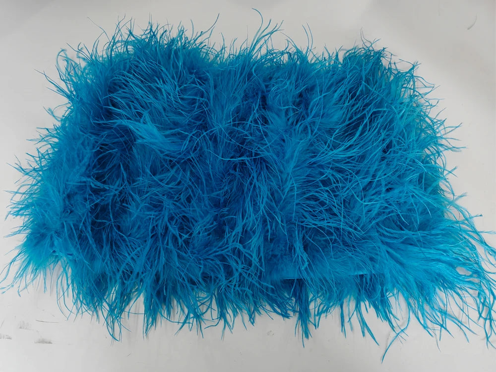 True ostrich feather Multicolor Mini Skirt Elastic Waist  Sexy Clothing Club Party Dance Rave Short Skirt Note select 3 colors