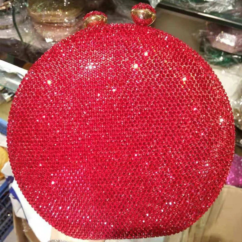 Flower Crystal Evening Bag for Women