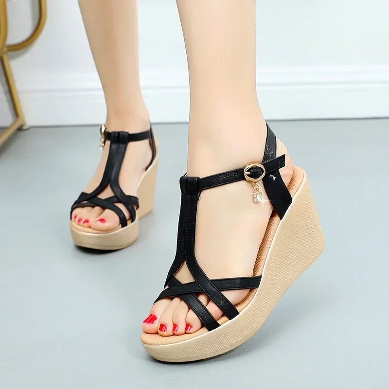 Comfortable Chunky Platform Wedge Sandals for Office Beach Mom Size 32-43