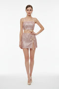 Tight Camisole Mini Skirt Fashion 3 Pieces Sets