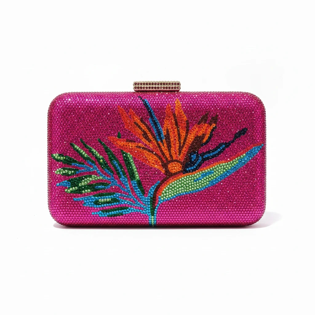 Flower Crystal Evening Bag