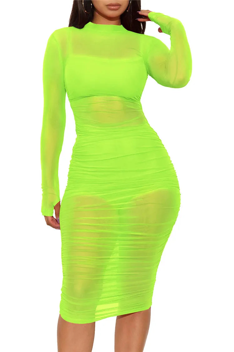 Mesh Bodycon 3-Piece Set