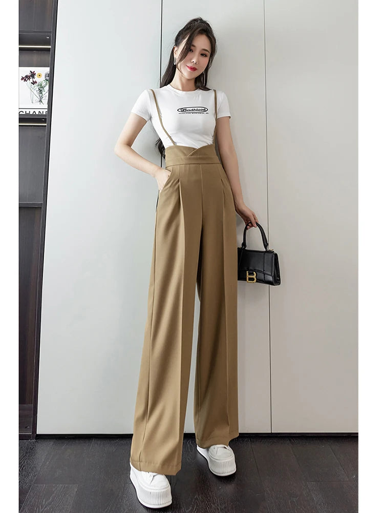 High Waist Straight Leg Jumpsuit