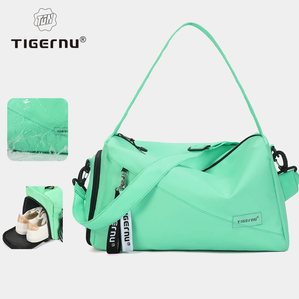 Women's Sports Gym Duffel Bag with Shoe Compartment