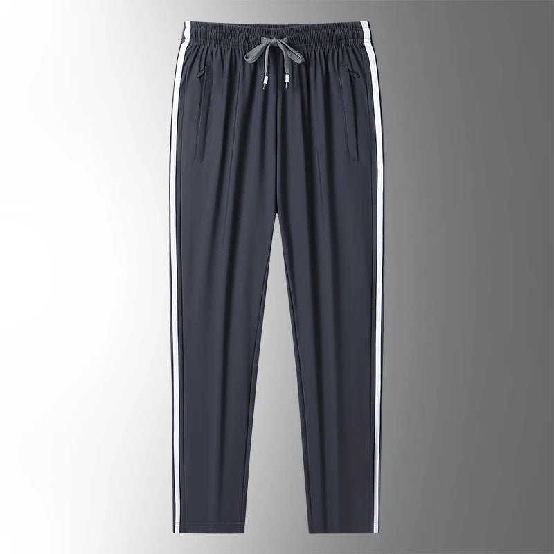 Ice Silk Casual Jogger Trousers