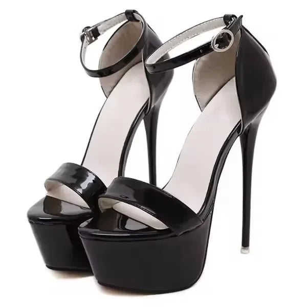 Aneikeh Big Size 41-46 16CM Platform Gladiator High Heel Pumps