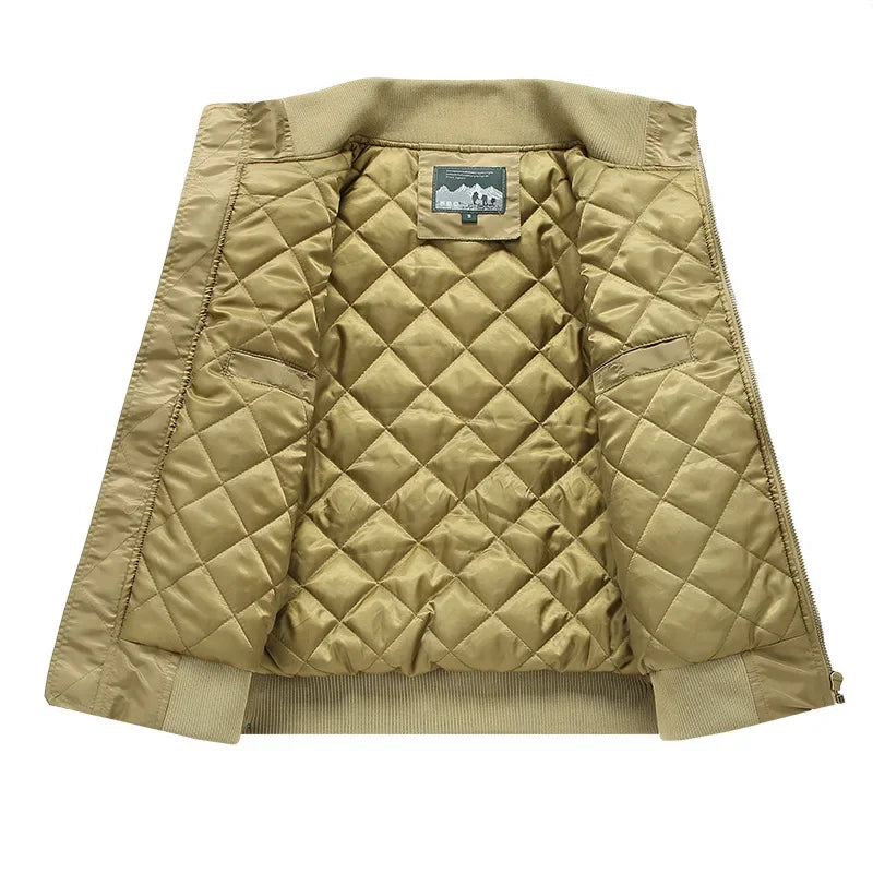Autumn/Winter New Cotton Thickened Work Uniform Air Force Loose Fit Plus Size Casual Jacket Baseball Uniform Flight Attendant