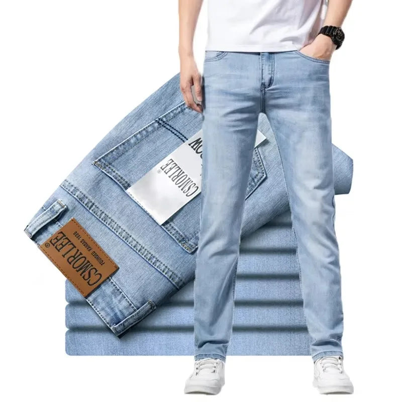 2025 Brand Jeans Summer Style Utr Thin Light  Men's Jeans Fashion Male Casual Denim Men's Jeans Slim Wholesale Jeans