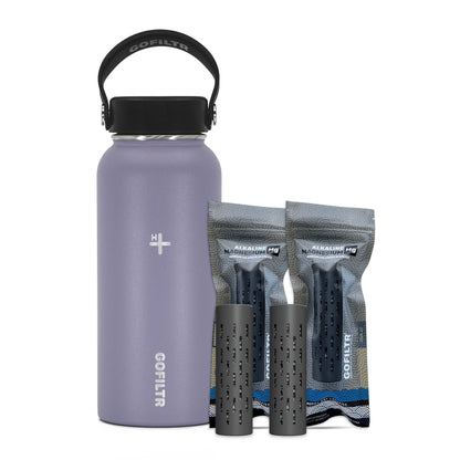 32 Oz Insulated Alkaline Water Bottle - Generates 9.5 pH Alkaline Water