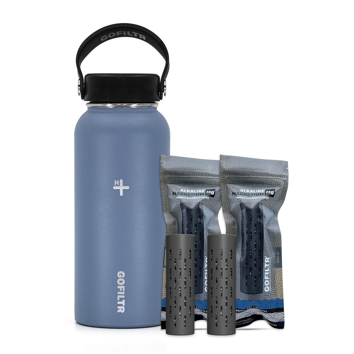 32 Oz Insulated Alkaline Water Bottle - Generates 9.5 pH Alkaline Water