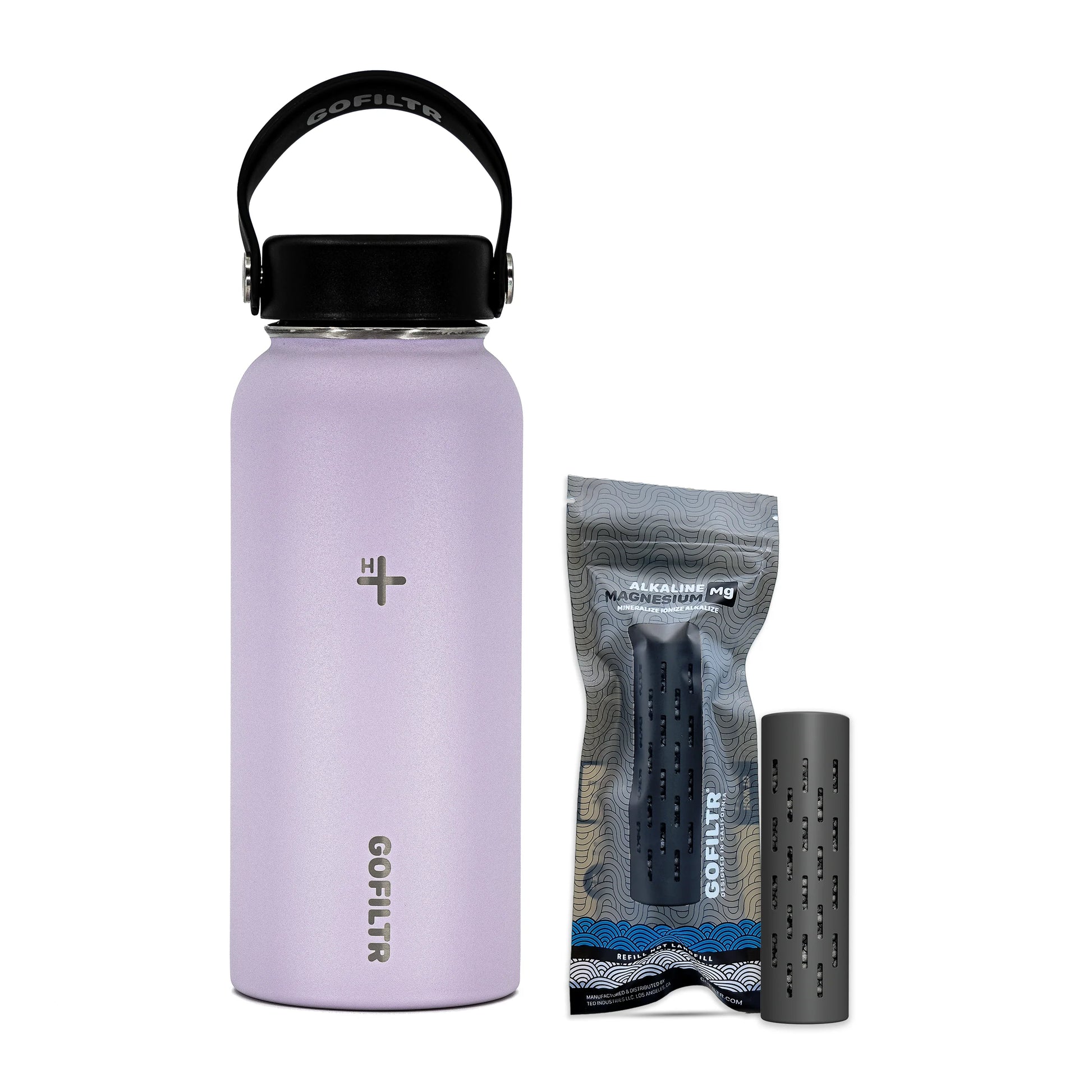 32 Oz Insulated Alkaline Water Bottle - Generates 9.5 pH Alkaline Water